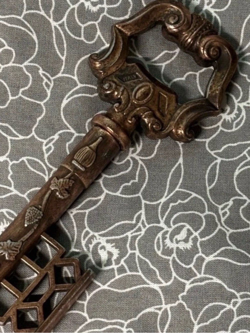 Vintage brass bottle/wine opener